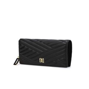 [CARLISLE] 블랙 칼라일 엠보 소가죽 골드 DD 중지갑 DCWA6E270