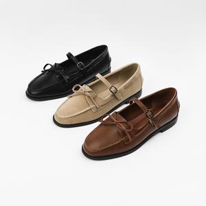 신난다슈 여성 로퍼 단화 2cm 발편한 여자 메리제인 플랫 슈즈 구두 ST261107