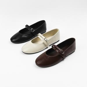 신난다슈 여성 플랫 슈즈 1cm 여자 메리제인 구두 단화 발편한 낮은굽 BP266286