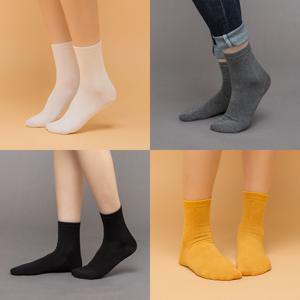 남여 파스텔 무지양말 4켤레 한세트[두세트에 한켤레더]