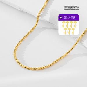 24K 커팅볼 목걸이3mm