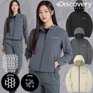 디스커버리 24FW 가격인하 여성 우븐 에센셜 트레이닝 후드집업자켓 DWTR34044