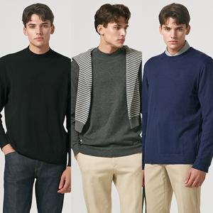 남성메리노울포근니트3세트
