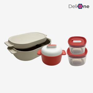 플래티넘 실리콘 쿠커 풀세트 [멀티찜기+찜기팟+냉동용기2]