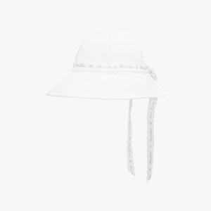 프릴 장식 햇(화이트)