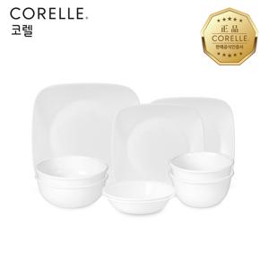 저스트화이트 한국형 2인 9P 사각 홈세트