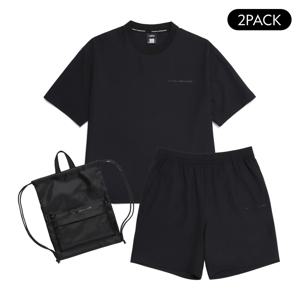 우븐 반팔+반바지+스트링백 3PCS 세트 4종 택1