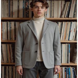 남성 [[25FW]] HZJA5D465I2 [시즌오프]베이지 멜란지 자켓