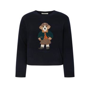 헤지스 여성 [[25FW]] HSSW5D906N3 [시즌오프][HAZZYS HARRY] 해리 자수 울100 풀오버 다크네이비