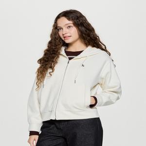 헤지스 여성 [[25FW]] HSTS5D990IV [시즌오프]코튼 블렌드 더블페이스 후드 집업 아이보리