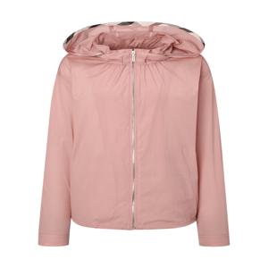 닥스 여성 [[25SS]] DLJU5B403P2 [바람막이]핑크 체크 배색 탈착 후드 경량 숏 점퍼