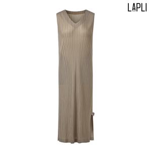 [최초가 149000원] 브이넥 슬리브리스 원피스_LPOPF024005