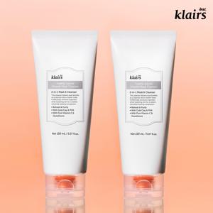 [2개SET] 클레어스 프레쉴리 쥬스드 비타민 팩 클렌저 150ml