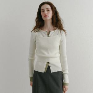 [26 S/S] 레이어드 골지 세트 가디건