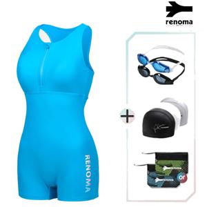 여성 2부  홀로그램 반신수영복수경수모세트 LS21851SET_AB