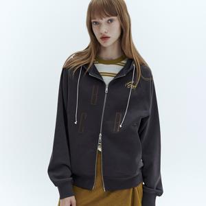 [최초가 119,000원] 리즈 자수 후드 집업_2COLORS