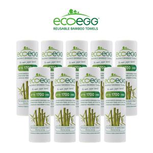 [더지완스단독]영국 에코에그 멀티 뱀부 타올(20매x9롤)