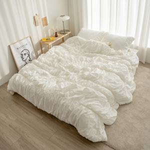 [에어룸] 오가닉코튼100 셔링 드레스 이불+베개커버세트 SS