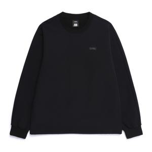 N254USW050 아르켈론 더블웜 기모 우븐 맨투맨 BLACK