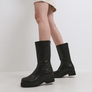 라운드 토 미들부츠 412246011 4cm/2color