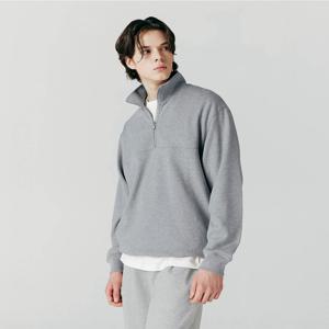 [지오다노] 남성 면 테리 목넥 하프집업 맨투맨 023922