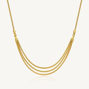 와이드 폭스체인 목걸이 24K 순금 18.75g