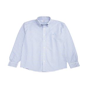 레귤러핏 논아이론 옥스포드 체크 셔츠 (블루) (BBTHMM7926MES)