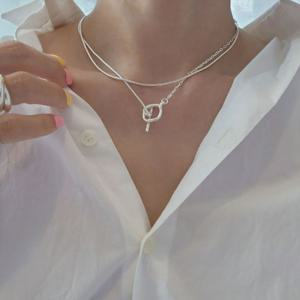 [브리치] 제이요니 / 레이어드 코쿤줄 은목걸이