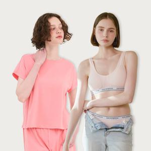 [최초가94,700원] 러블리 홈웨어 세트 잠옷1SET+브라팬티1SET  (핑크컬러한정)