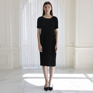 [최초가 138000원] 이중 주름 반팔 라운드 롱 원피스(3colors)_YJ05WRPOP03