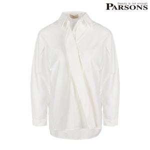 [파슨스] White Wrap Button shirt [MSPR3BL05]