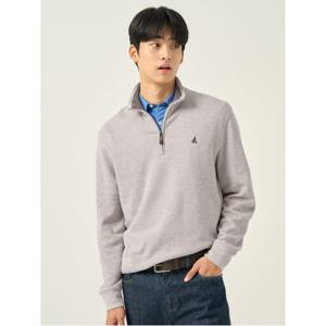 [정가 199,000원] 클래식 소프트 코튼 하프집업 티셔츠  베이지 (BC5941C21A)