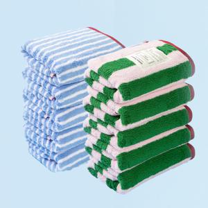 [10장]프리마베라1980 시리즈2 코튼 양면타올 세트 10장(워터멜론 10장)