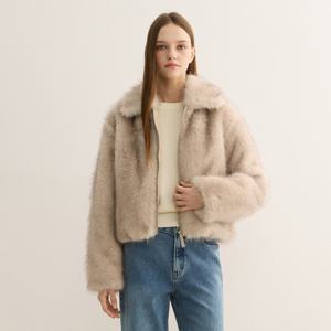 정가 198,000원 페이크 퍼 카라 집업 자켓