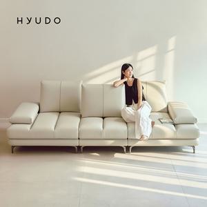 사계의 동백 2800 모듈형 스윙 천연면피 가죽소파 4인