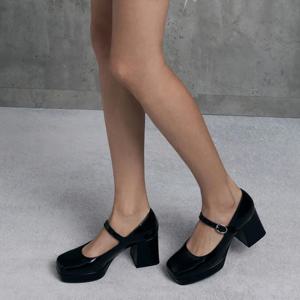 플랫폼 블록 힐 메리제인 펌프스 2colors CK1-60580324