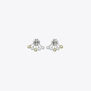 [공식][26SS] 문댄스 펄 프론트백 이어링 - 토리 실버 / 라이트 사파이어