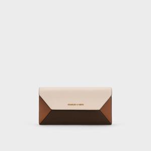 나스린 컬러블록 지오메트릭 롱 월렛 CK6-30770723-1