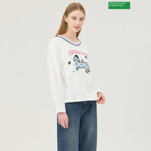 닥스훈트 브이넥 티셔츠 BATS09511