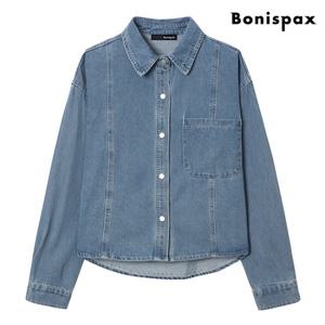 정상가:89,000원 | 카라 데님 언발 셔츠 (XP1BA020L0)