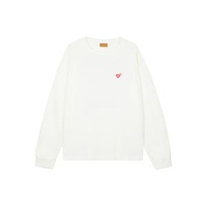 휴먼메이드 HEART BEAR 그래픽 롱슬리브 티셔츠 화이트 HM30CS027-WH