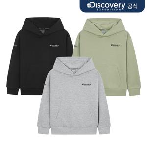 [디스커버리] 키즈 에센셜 스몰로고 트레이닝 후드티셔츠 3종 택1