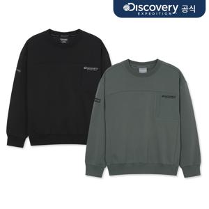 [디스커버리] 키즈 우븐 하이브리드 포켓 트레이닝 맨투맨 2종 택1