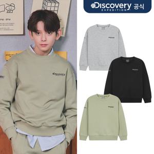 [디스커버리] 키즈 에센셜 스몰로고 트레이닝 맨투맨 3종 택1