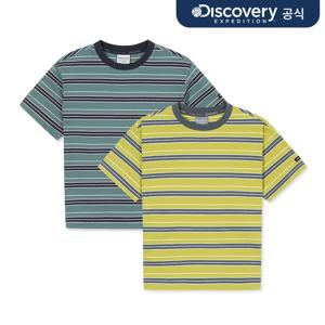 [디스커버리] 키즈 스트라이프 반팔티셔츠 2종 택1