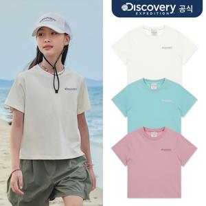 [디스커버리] 여아 프레시벤트 캠핑그래픽 반팔티셔츠 3종 택1