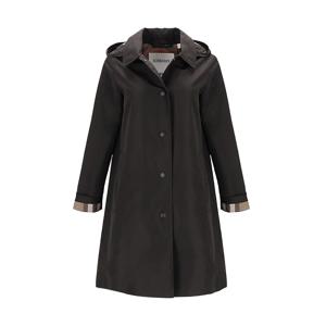 OXCLOSE 여성 후드 트렌치코트 블랙 81041851