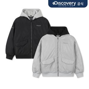 [디스커버리] 키즈 후드 디태처블 봄버 패딩 점퍼 2종 택1