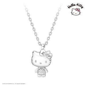 [각인상품] 헬로키티주얼리 무빙컬렉션 실버 미아방지 목걸이 HLSN272W1