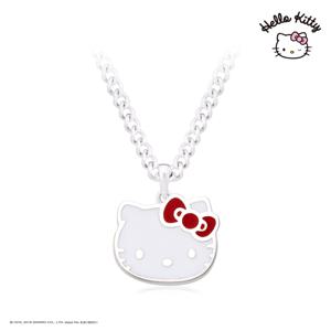 [각인상품] 헬로키티주얼리 시그니처 실버 에나멜 미아방지 목걸이 HLSN366